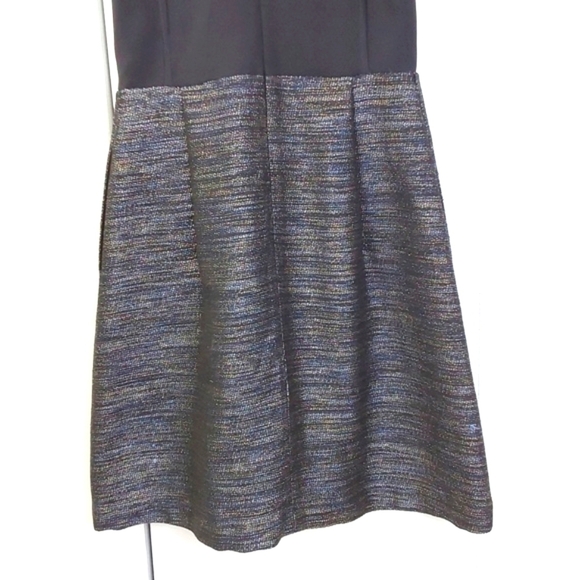 Lafayette 148 Womens Black Sleeveless Stretchy Fit & Flare Preppy Dress Sz.M - Picture 9 of 13